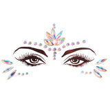 3D Acrylic Glitter Rhinestone Temporary Sexy Face Tattoo Sticker DIY Kids Holiday Party Masquerade Body Facial Jewelry Tattoo