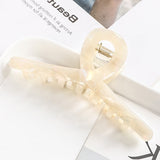 New Acetate Hair Claws Crab Clamps Charm Claw Clips Women Girls Leopard Hair Clips Retro Cross Hairdress Hair Styling Tool