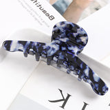 New Acetate Hair Claws Crab Clamps Charm Claw Clips Women Girls Leopard Hair Clips Retro Cross Hairdress Hair Styling Tool