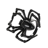 Gothic Punk Style Simulation Animal Spider Finger Rings for Women Men Adjustable Ring Funny Halloween Accessories Gift