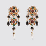 Ztech Za New Style Vintage Dangle Earrings For Women Fashion Crystal Bohemian Statement Metal Fringed Drop Earring Jewelry