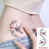 Waterproof Temporary Tattoo Sticker 10.5*6 cm butterfly fish tatto stickers flash tatoo fake tattoos for girl women