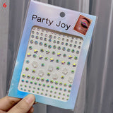 Crystal Tattoo Sticker Glitter Eyeliner Eyebrow Makeup Face Eyes Diamond Temporary Tattoo Rock Rhinestone 3D Eyeliner Stickers