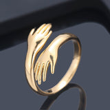 Simple Open Rings For Women Gold Color 2021 Fashion Korean Street Girl Wedding Rings Adjustable Knuckle Finger Jewelry Jewelry