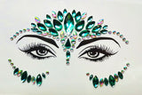 3D Sexy  face tattoo stickers Temporary tattoos  glitter fake tattoo  rhinestones for woman  Party face Jewels tatoo