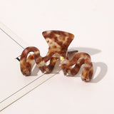 1PC Girl Hair Claw Women Geometric Hair Clamp Grab Hair Jaw Clip Grip Barrettes Korean Style Hairpin Acrylic Styling Accessories