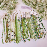 Summer Green Necklace Handmade Beaded Clavicle Chain Choker Light Luxury Design Necklace Accessories