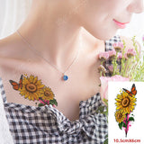 Waterproof Temporary Tattoo Sticker 10.5*6 cm butterfly fish tatto stickers flash tatoo fake tattoos for girl women