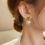 Arrival Korean Simple Temperament Geometric Round Dangle Earrings For Women Vintage Fashion Jewelry Accessories Girls