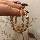 Retro Alloy Metal Round Hoop Earrings for Women Fashion Gold Color Silver Color Bohemian Jewelry Earrings Party Gift