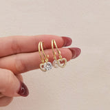 Fashion Trend Crystal Zircon Bow Pendant Earrings For Women Party Girl Imitation Pearl Dangle Earrings Luxury Wholesale Jewelry