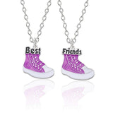 Best Friend Necklace 2-Piece Pendant Necklace Good Friend Forever Necklace Choker Friendship BFF Men And Women Jewelry Gift