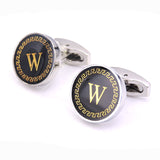 New Arrival Fashion Letter A D R H M Cufflinks The English alphabet Cuff Links Men Shirt Charm Cufflinks Wholesale Free Shipping