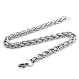 Mtcytea 19-25cm Classic Curb Cuban Bracelet For Men Jewelry Stainless Steel Dragon Link Chain Bracelets Hand Jewelry Anklet Gifts