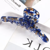 New Acetate Hair Claws Crab Clamps Charm Claw Clips Women Girls Leopard Hair Clips Retro Cross Hairdress Hair Styling Tool