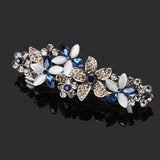 Mtcytea Korean version of the retro crystal flower spring clip hairpin bow hairpin temperament female fashion hairpin hair accessories