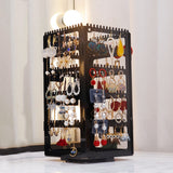 Earring Holder Jewelry Organizer Storage Box Necklace Display Stand Jewelry Hanger Rotating Earring Holder Plastic Box Assemble