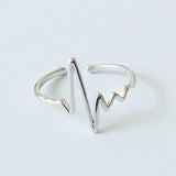 Korean Style Minimalist Geometric Rings for Women Cross Irregular Adjustable Simple Finger Ring Hip Hop Punk Open Ring Jewelry