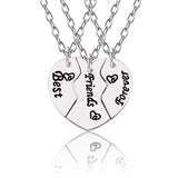 Best Friend Necklace 2-Piece Pendant Necklace Good Friend Forever Necklace Choker Friendship BFF Men And Women Jewelry Gift