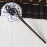 New Ancient Chinese Hairpin Sticks Carving Blackwood Simple Step Shake Vintage Hanfu Dress Wooden Hair Forks Clips Accessories