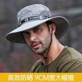 New Sun Protection Fishing Hat Summer Breathable Mesh Camping Hiking Caps Anti-UV Sun Hat Mountaineering Caps Men's Panama Hat