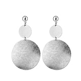 Mtcytea Fashion Earrings For Women Metal Single Drop Dangle Earrings Vintage Statement Round Geometric Earring Fashion Jewelry