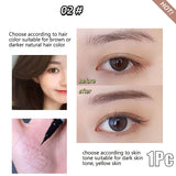 Mtcytea 0.01mm Ultra Fine Eyebrows Pencil Waterproof Sweat-proof Liquid Eyebrow Pen Long Lasting Professional Makeup Eye Cosmetics