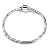 NEW High DIY Jewelry Making Quality gifts Snake Chain Fine Pandora Bracelet 925 Fit European Authentic Charm Bracelet for Women