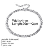 Stainless Steel Delicate Anklet for Women Gold Color Chain Anklet Bracelets on The Leg Do Not Fade Anklet Jewelry Women