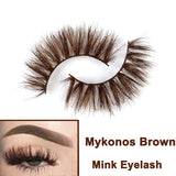 Mtcytea 3D Handmade Mink Eyelashes Brown Thick Long Faux Eyelash Natural Messy Cross Lashes For Lash Extension New  Makeup Tools