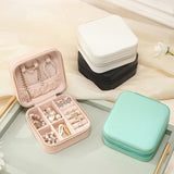 Mtcytea  Jewelry Organizer Display Travel Jewelry Case Boxes Portable Locket Necklace Jewelry Box Leather Storage Earring Ring Holder