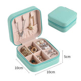 PU Jewelry Organizer Display Travel Jewelry Case Boxes Travel Portable Jewelry Box Storage Organizer Earring Holder Gifts