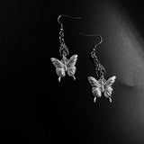 Gothic Vintage Punk Bat Skull Butterfly Dangle Earrings Exquisite Skull Peach Heart Cross Earings Fashion Jewelry for Women