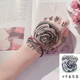 Waterproof Temporary Tattoo Sticker Rose Flower Hand back tatto Art  flash tatoo fake tattoos for women men