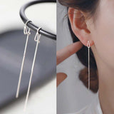 New Gold Color Long Crystal Tassel Dangle Earrings for Women Wedding Drop Earring Fashion Jewelry Gifts