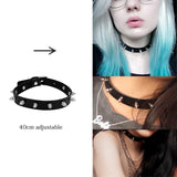 Sexy Trendy Vintage Charm Round Gothic Collar Necklaces Jewelry Gift Gothic Leather Heart Harajuku Women Punk Choker Necklace