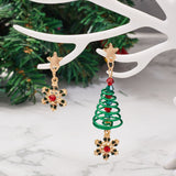 New Trendy Christmas Women's Earrings Cute Elk Santa Claus Xmas Tree Snowman Bell Earrings Girl New Year Jewelry Christmas Gifts