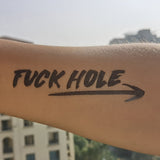 F hole - Cuckold Temporary Tattoo Fetish for Hotwife cuckold