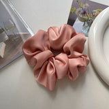 Elegant Silk Elastics Hair Band Solid Color Scrunchies for Women Girl Ponytail Holder Hair Rope Korean Hairband Hair Accessoires