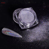 Holographic Nail Powder Chrome Laser  Magic Mirror Glitter Rub Dust Flakes High Quality Shinning Manicure Decoration Pigment FT2