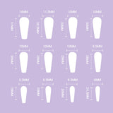 Mtcytea 24PCS Full Finished 3D Flower Carved Fake nails Long Coffin Ballet Press on Nails Nude Color Flower Design Girl Lady Nail Art