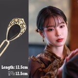 Retro Elegant Korean Fashion Hairpin for Women Hotel Del Luna 호텔 델루나 Celebrity Hair Accessories IU TV Jewelry Gift Drama Hairpin