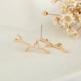 New Fashion Design Earings Cute Small Bird Branches Stud Earring For Women Gift