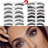 4 Pcs Triple Magnetic False Eyelashes Extension Tools Full Coverage Lashes Thick Long Lashes