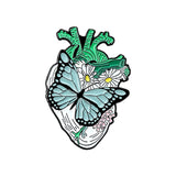 19style Anatomical Heart Enamel Pins Medical Anatomy Brooch Heart Neurology Pins for Doctor and Nurse Lapel Pin Bags Badge Gifts