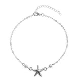 Trendy Starfish Anklet Feet Bracelet For Women Imitation Pearls Beach Footwear Anklets Boho Style Party Summer Jewelry