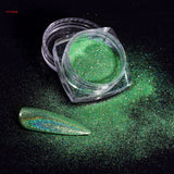 Holographic Nail Powder Chrome Laser  Magic Mirror Glitter Rub Dust Flakes High Quality Shinning Manicure Decoration Pigment FT2