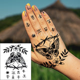 Waterproof Temporary Tattoo Sticker Rose Flower Hand back tatto Art  flash tatoo fake tattoos for women men