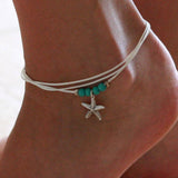 Bohemian Flowers And Bell Anklets for Women Charm Leg Bracelet Fashion Jewellery for Female Ankle Bracelet Cheville Femme