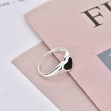 Fashion Creative Punk Gothic Thorns Love Heart Rings Vintage Open Rings For Women Party Jewelry Engagement Wedding Gift